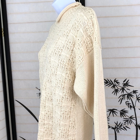 Vintage David Brett Block Knit Sweater Sz M - Picture 2 of 7